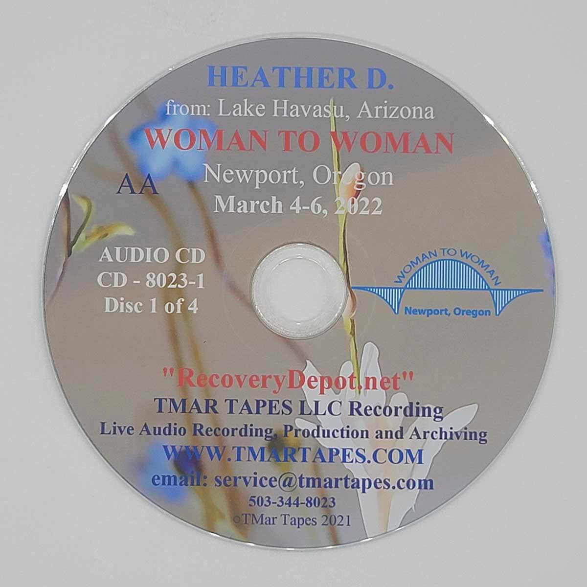 8023-4D-WOMAN TO WOMAN-Newport OR-Mar 4-6-2022-BOX SET-recovery depot